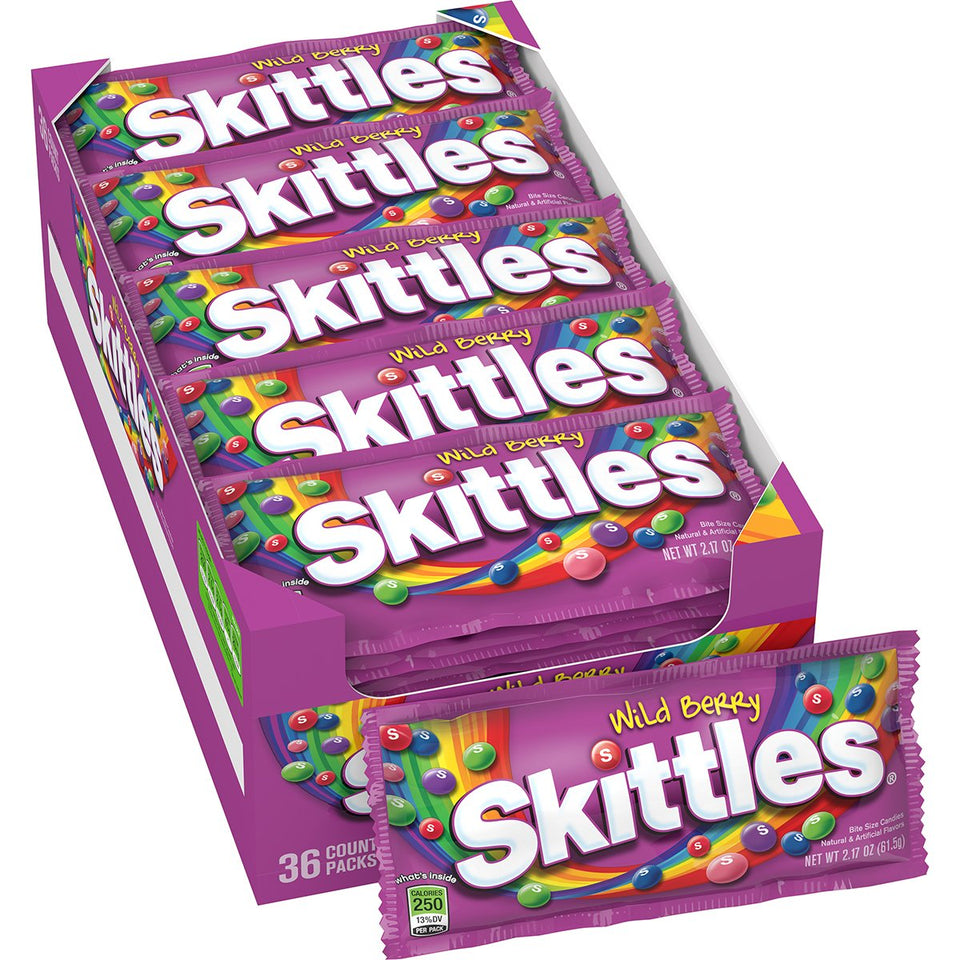 Skittles Wild Berry bulk box for party planning and sharing.