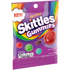 Skittles Wild Berry gummy candy bag with vibrant colors for quick snacking