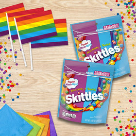 Skittles mixed with beverages idea for Summerade-inspired drinks.