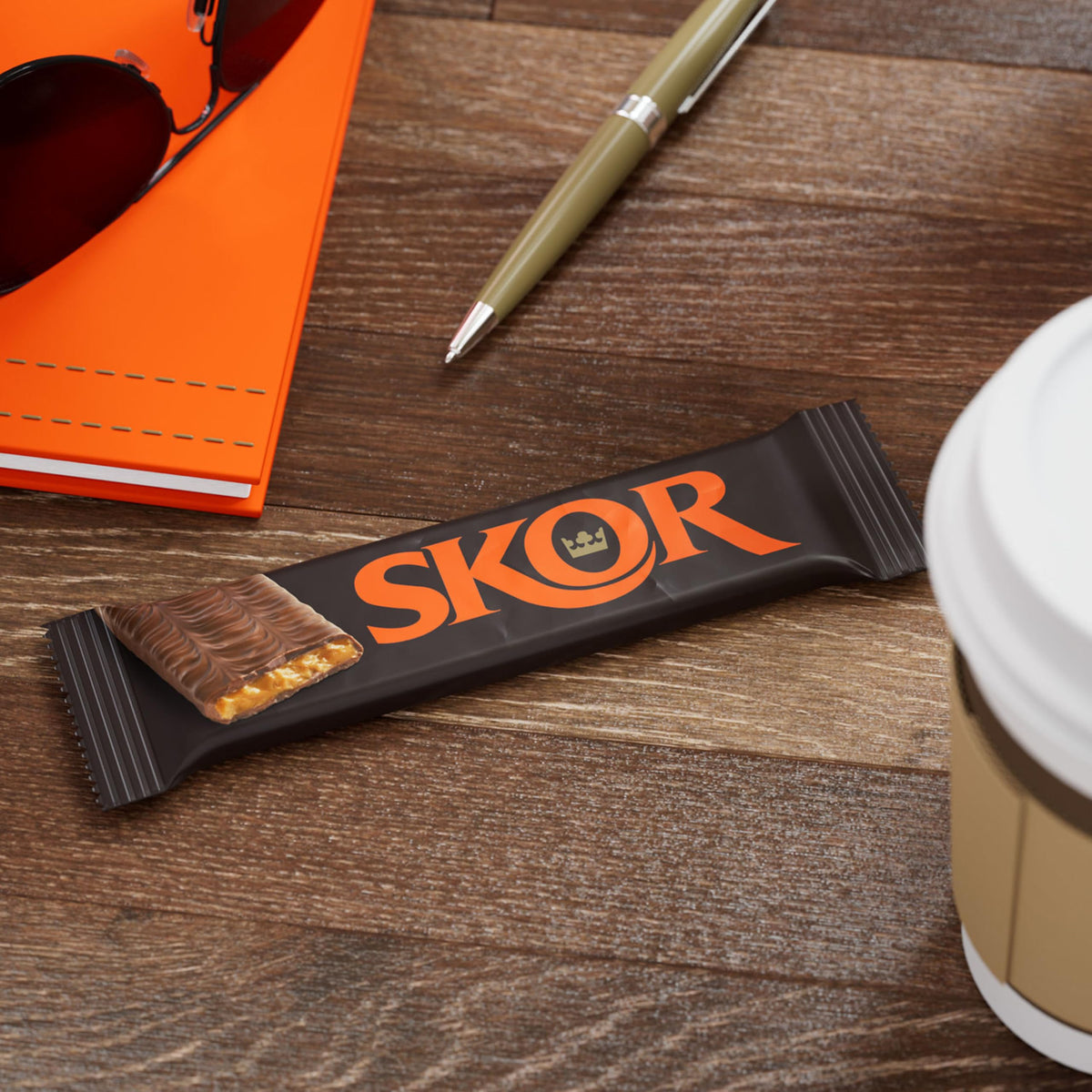 Bulk SKOR box on a store shelf ready for gifting or stocking up