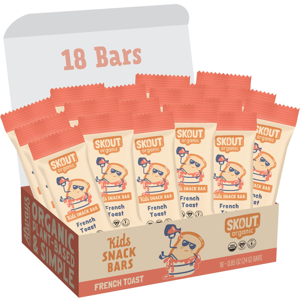 Skout French Toast bar front view for quick, on-the-go kids snacking.