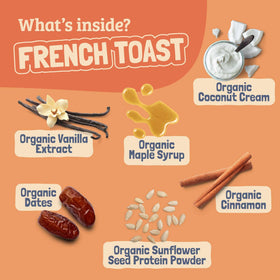 Skout French Toast bar kids snack pack shown for school lunches.
