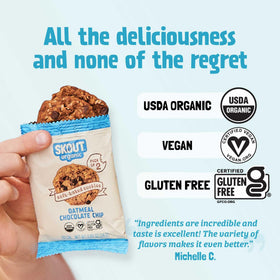 Skout organic soft baked cookies peanut butter - creamy, satisfying flavor.