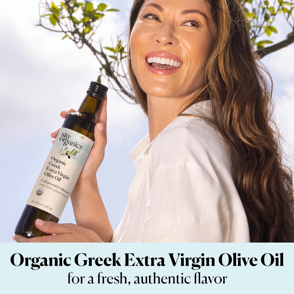 Sky Organics Organic Extra Virgin Olive Oil healthy cooking reminder and use cases