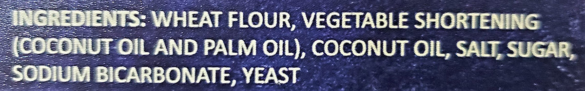 Packaging detail highlighting freshness and long shelf life.