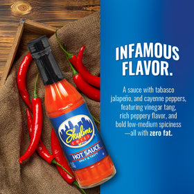Skyline Chili hot sauce pour action shows convenient kitchen use.