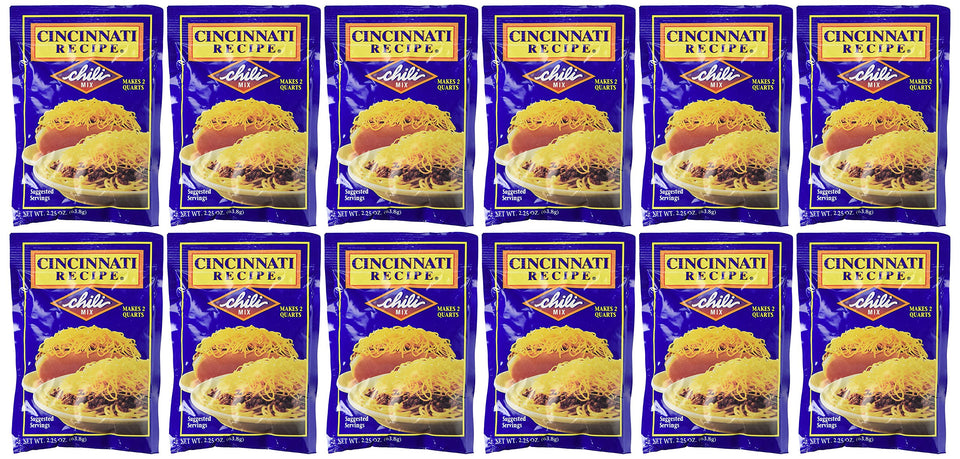 Skytime Cincinnati Chili Mix 12-pack: ready-to-use spice blend for easy weeknight chili.