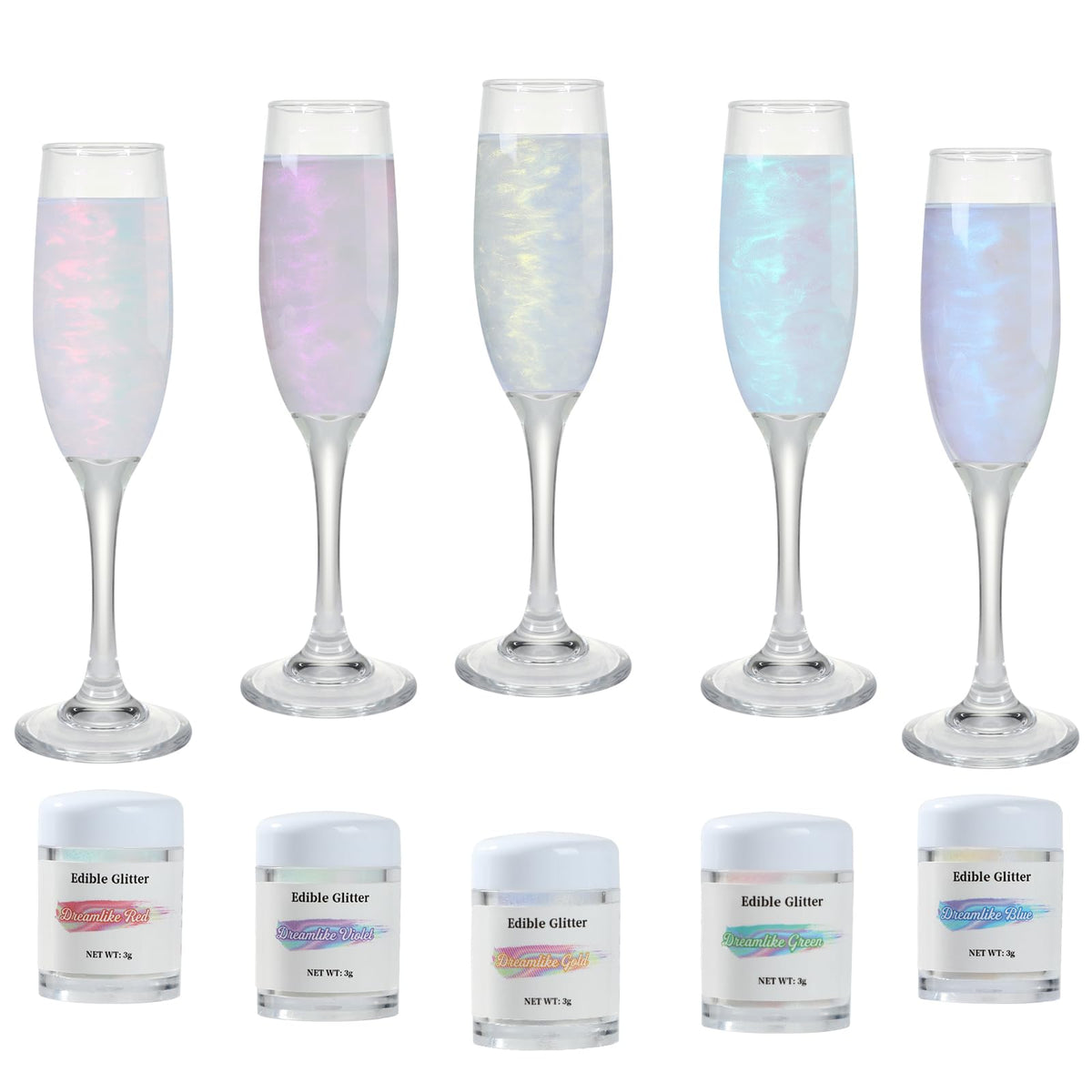 SkyVue edible glitter gold dust adds shimmering cake and champagne sparkle