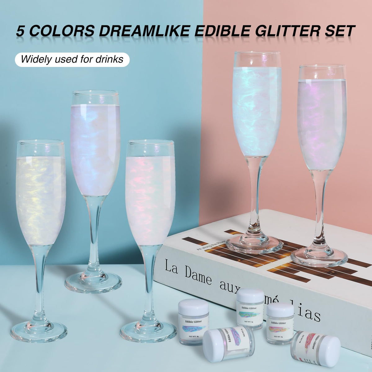 SkyVue violet glitter dust delivers vibrant color to pastries and cocktails