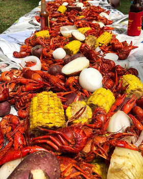 Slap Ya Mama boil mix ready for crawfish and shrimp gatherings.