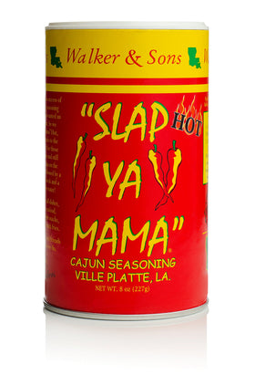 Slap Ya Mama Hot Cajun Seasoning kitchen scene highlights quick flavor upgrade.