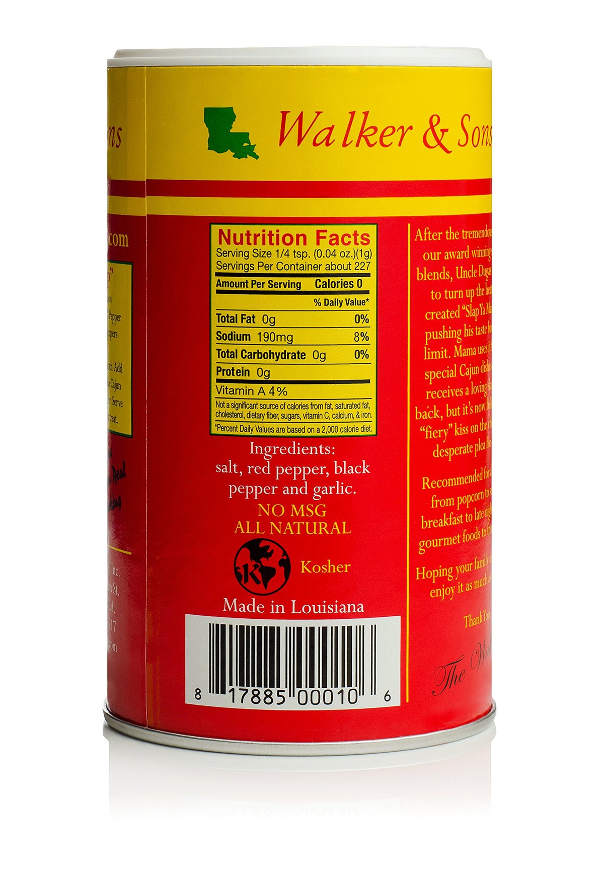 Slap Ya Mama Hot Cajun Seasoning pack of 3 enhances meals with versatile heat.