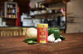 Slap Ya Mama Hot Cajun Seasoning seasoned chicken dish adds bold flavor.