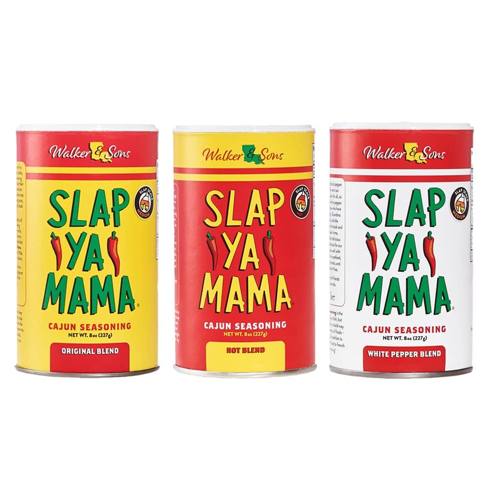 SLAP YA MAMA Original Cajun seasoning can for bold everyday flavor in grilling.