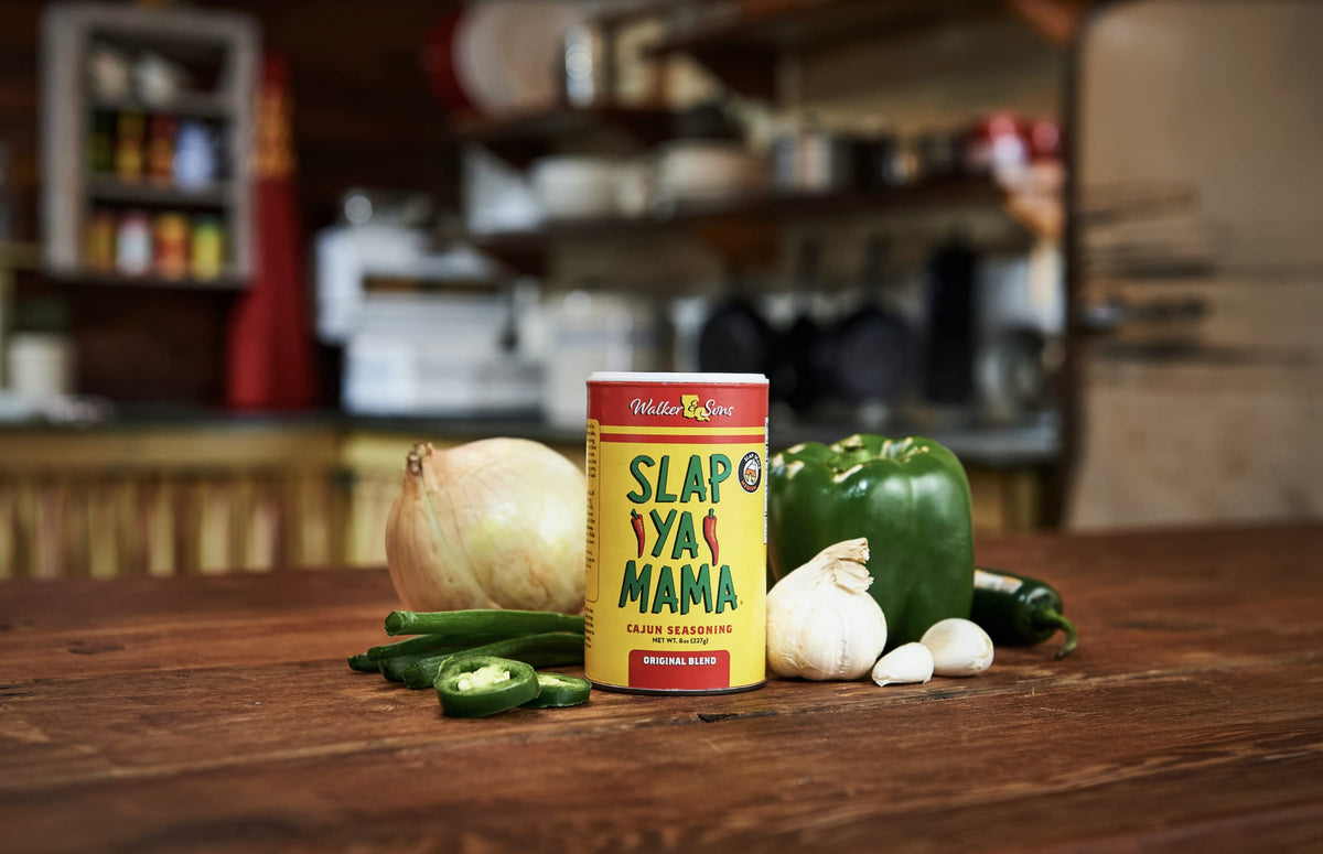 SLAP YA MAMA spices on seafood boil for bold, savory zests