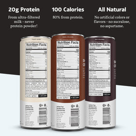 Slate Milk Core Pack on a store shelf demonstrates shelf-stable, ready-to-drink convenience.