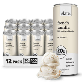 Slate Milk French Vanilla can for convenient on-the-go nutrition.