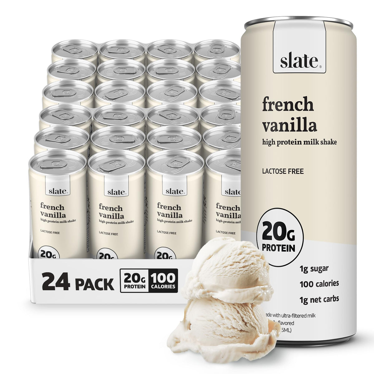 Slate Milk French Vanilla pour for a quick protein boost after a workout