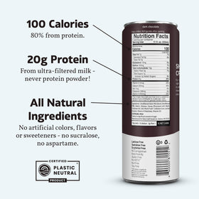 Slate Milk allulose and monk fruit ingredients provide natural sweetness.