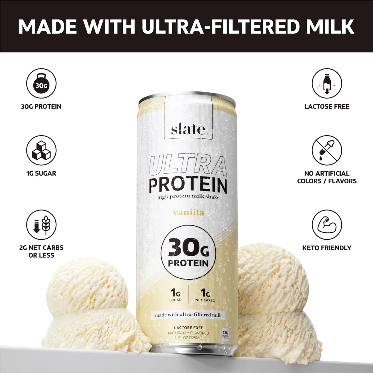 Slate Milk Ultra Protein Shake chocolate cans offer a satisfying protein boost after workouts