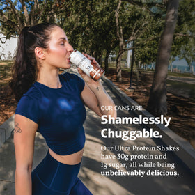 Slate Milk Ultra Protein Shake ready-to-drink glass shows on-the-go nutrition