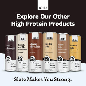 Slate Milk Vanilla Cream emphasizes lactose-free and no added sugar nutrition.