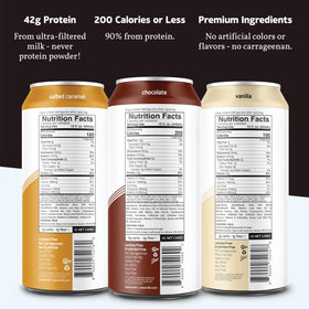 Slate Milk Ultra Protein Shake glass pour reveals creamy texture and convenience.