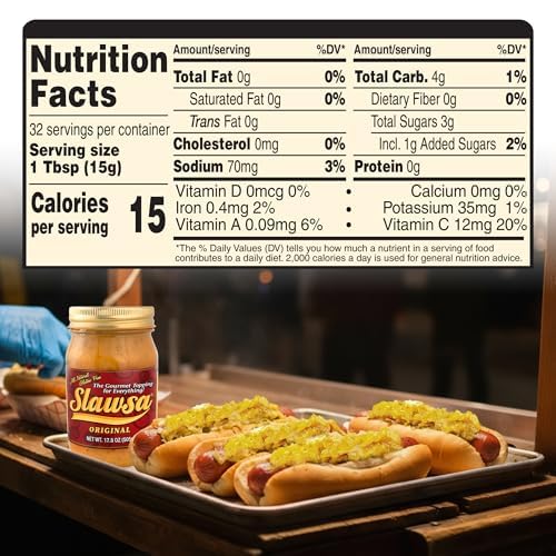 Slawsa Original Crunchy Gourmet Topping ingredients close-up – shows real vegetables.