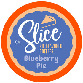 Slice Coffee blueberry pie pods packaging for convenient single-serve flavor