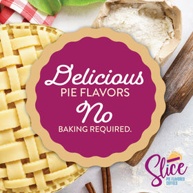 Slice Coffee box packaging with 40-count pods for easy restock.