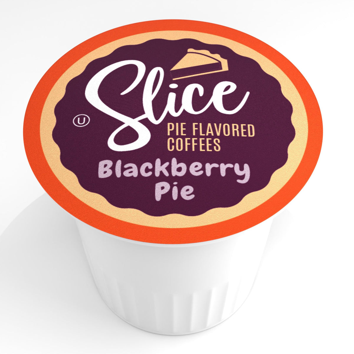 Slice Coffee pod close-up showing convenient single-serve flavor.