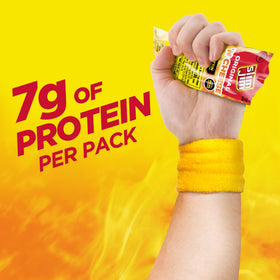 Close-up of Slim Jim Beef 'N Cheese stick, smoky flavor visible
