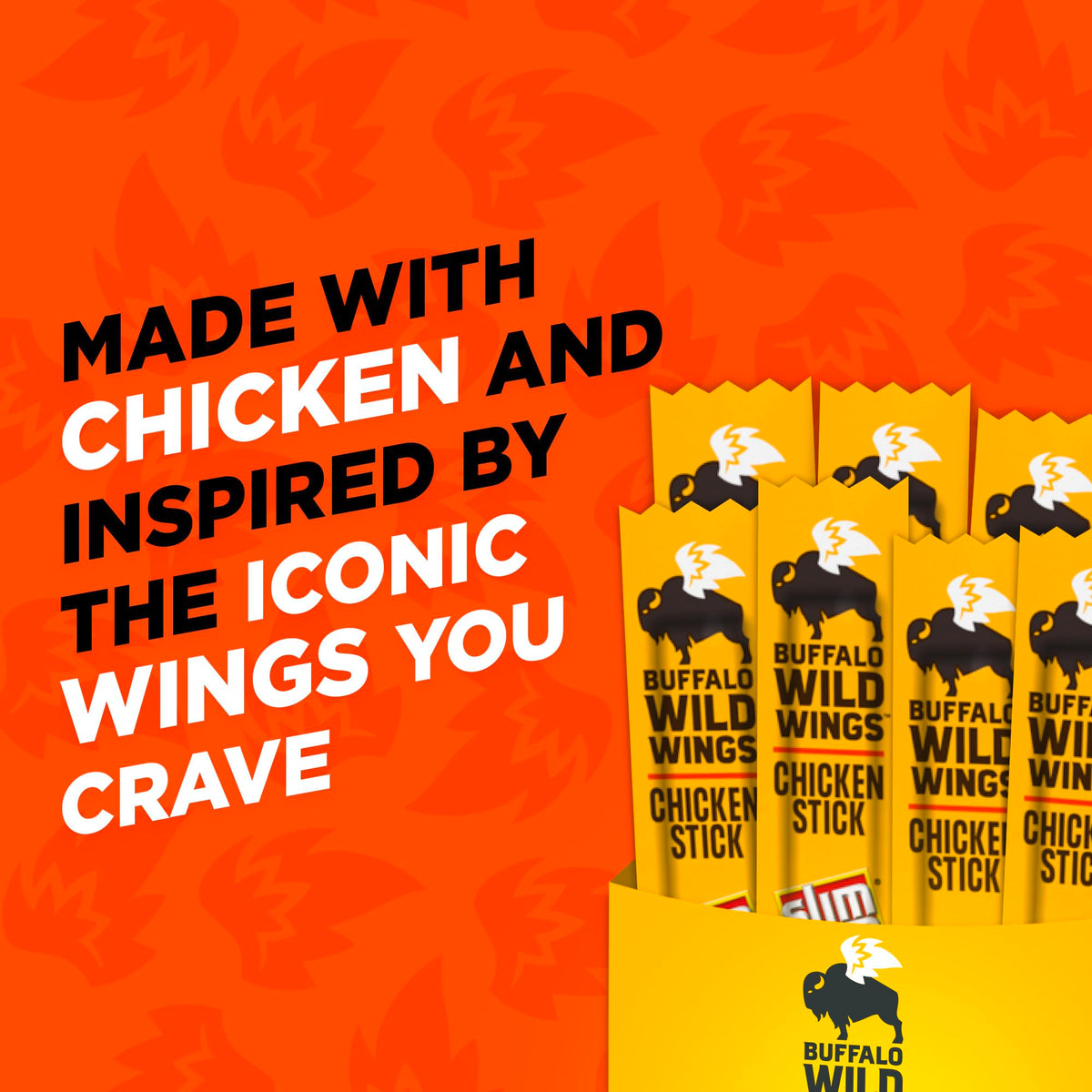 Close-up of Slim Jim Buffalo Style chicken stick texture and flavor