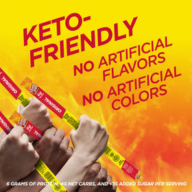 Serving suggestion: beefy Slim Jim Giant Original sticks ready for road trips
