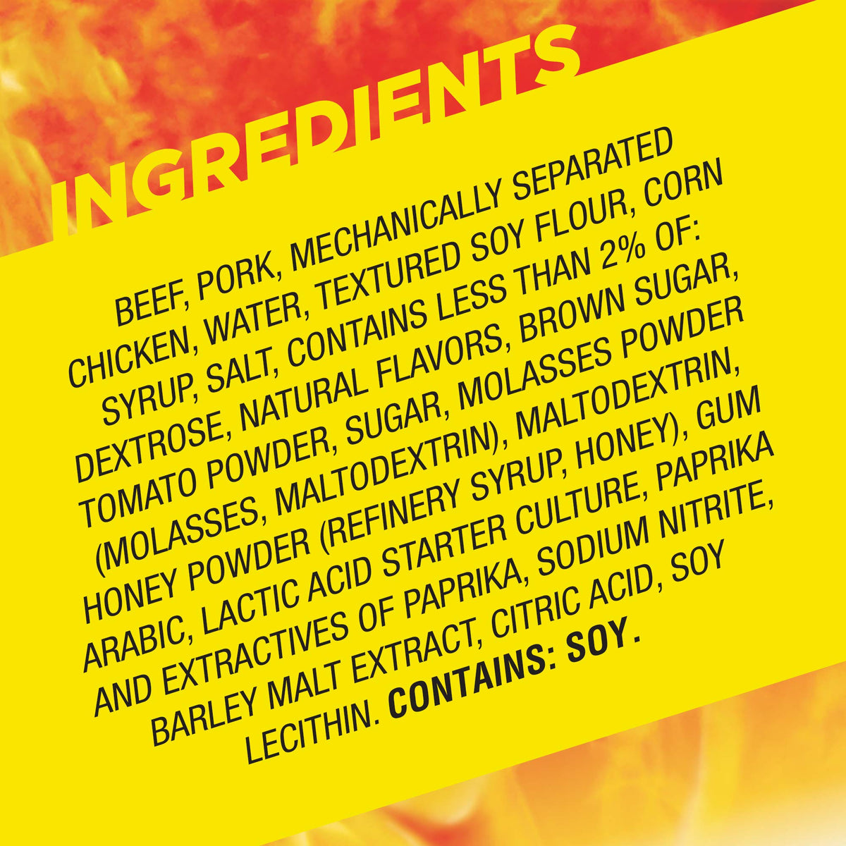 Slim Jim Monster Honey BBQ in-use outdoors, perfect camping companion.