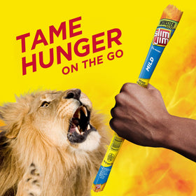 Slim Jim Monster Mild shows intense smoky flavor in each bite