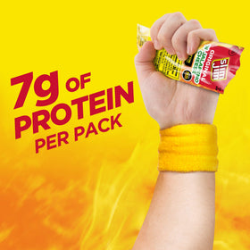 Slim Jim seven grams protein per serving, a compact on-the-go option.
