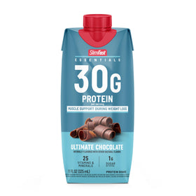 Chocolate-flavor SlimFast Essentials shake ideal for cravings.