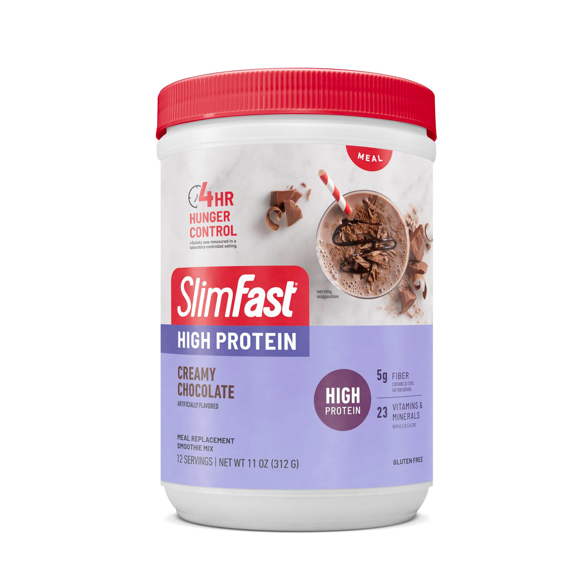 SlimFast gluten-free formula packaging emphasizing gluten-free nutrition