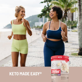 Gluten-free label signals keto-friendly SlimFast Vanilla Cake Batter