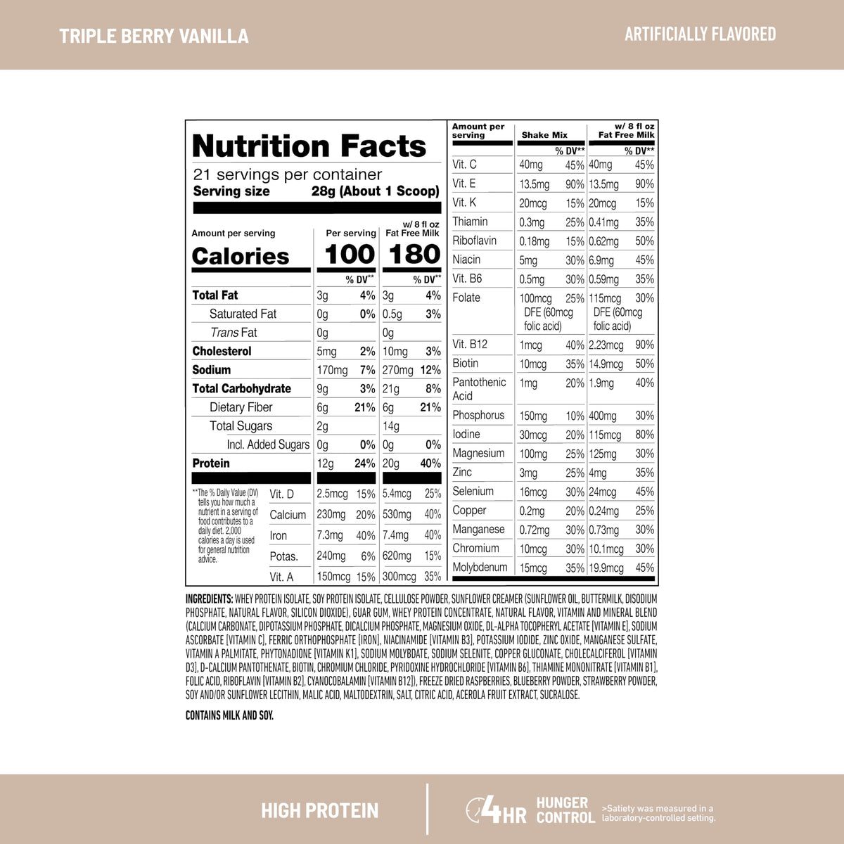 SlimFast mix shaking with milk image highlights easy preparation and protein boost.