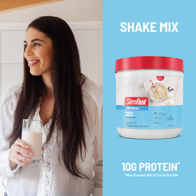 SlimFast Original French Vanilla scoop with powder for easy measurement