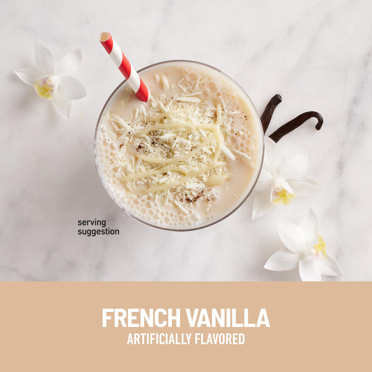 SlimFast Original French Vanilla shake being mixed with milk for a quick meal replacement