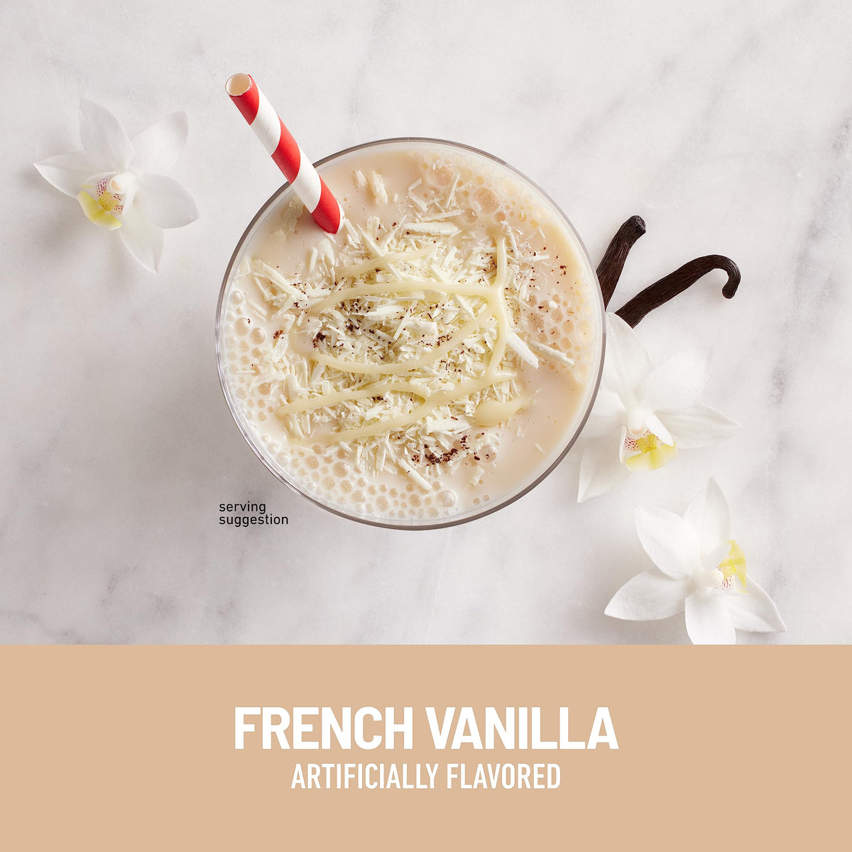 SlimFast Original French Vanilla shake powder blends smoothly for a satisfying meal.