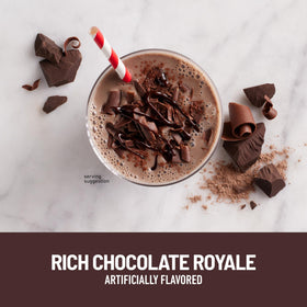 SlimFast Original Chocolate Royale serving pack highlights convenient, on-the-go nutrition.