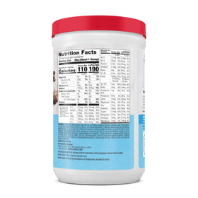 Serving size chart for SlimFast Original Rich Chocolate Royale to plan your day
