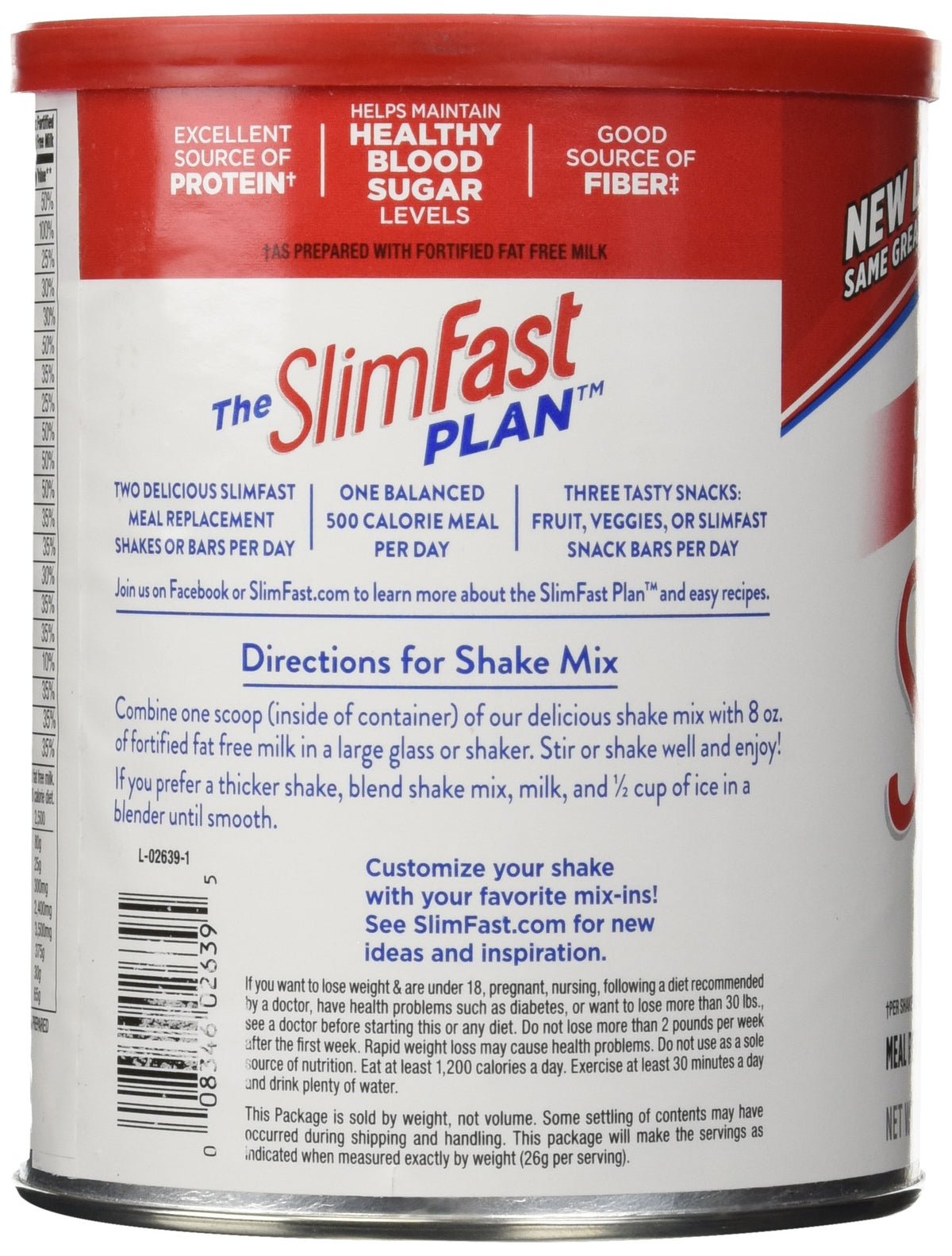 SlimFast shake being poured into a glass for on-the-go nourishment