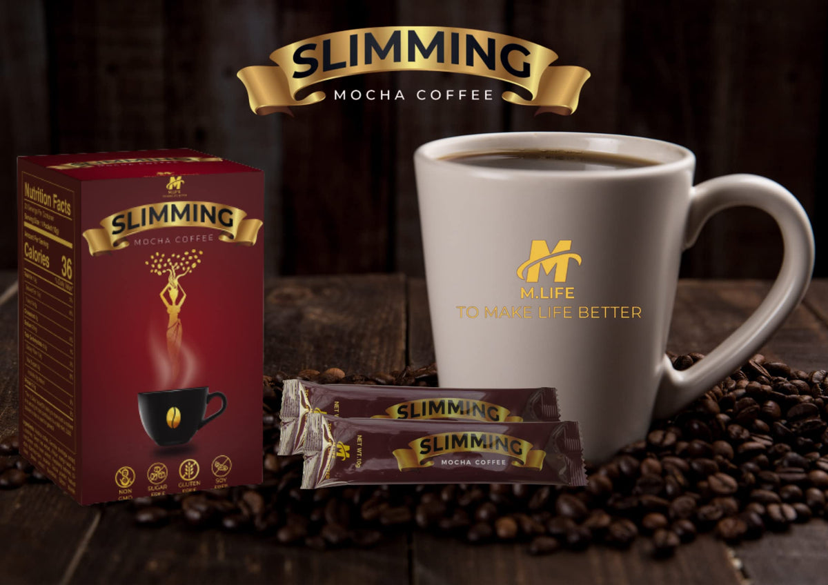 Slimming Mocha Coffee snack-cravings visual suggests appetite control.