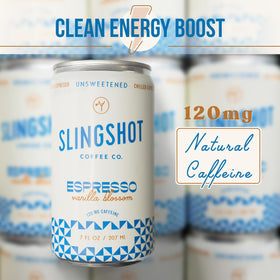 SLINGSHOT COFFEE organic direct-trade beans emphasizing sustainability.