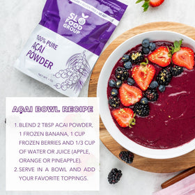Slofoodgroup acai smoothie recipe scene demonstrates quick, nutrient-rich drinks